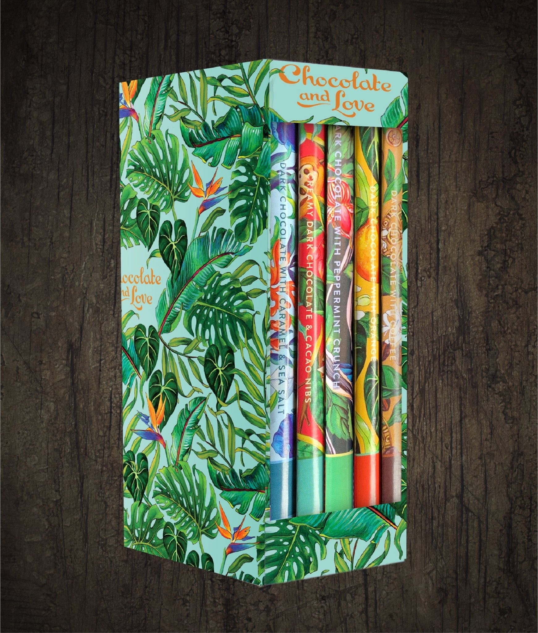 Organic Dark & Milk Chocolate Selection Library Box | Chocolate