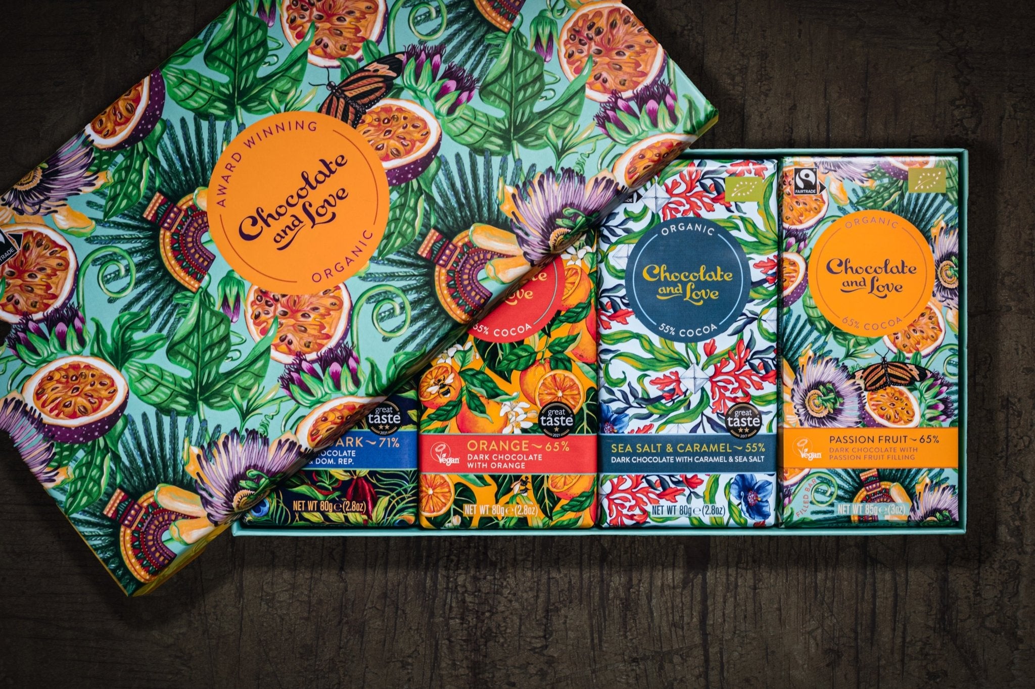 Fairtrade, Organic, Creamy Dark Chocolate Gift Box | Chocolate